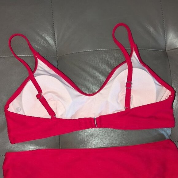 *3 FOR $9* Solid Removable Lightly Padded Cups Adjustable Strap 2 Piece Bikini - Picture 4 of 6